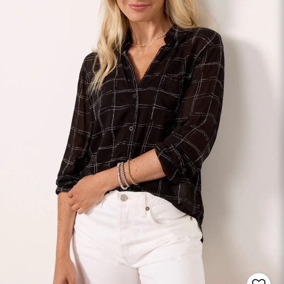cloth & stone Tops - Cloth and Stone Plaid Button Down